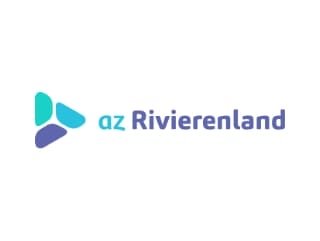 a blue and purple logo for a company.